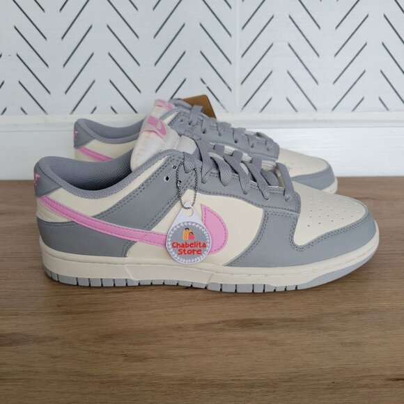 ✨Nike Dunk Low Top Next Nature Sz 9 Women's Shoes Sneakers Gray/Pink DD1873-002 - Picture 2 of 11